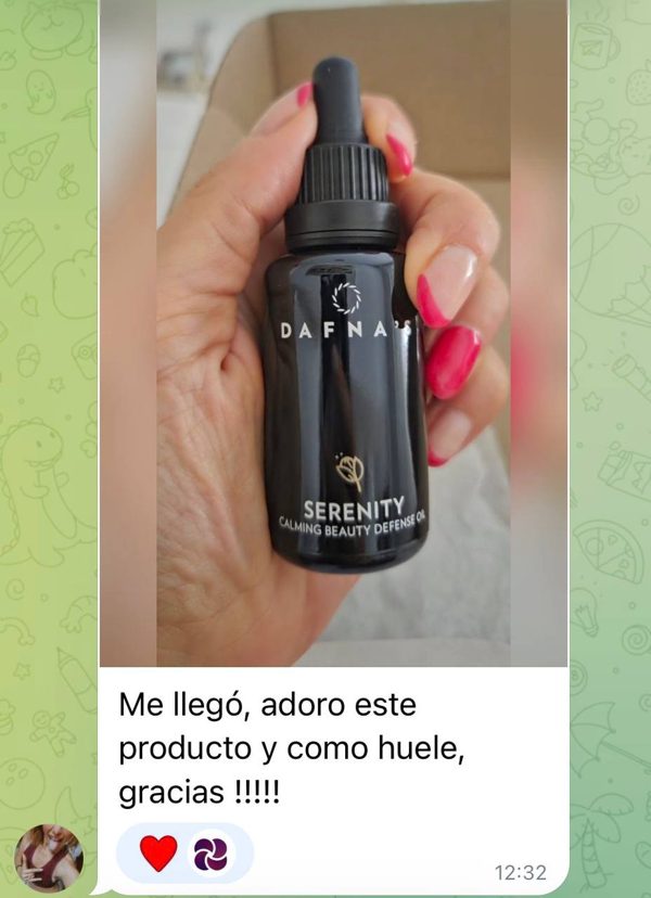Paqui: «Me llegó, adoro este producto y como huele, gracias»